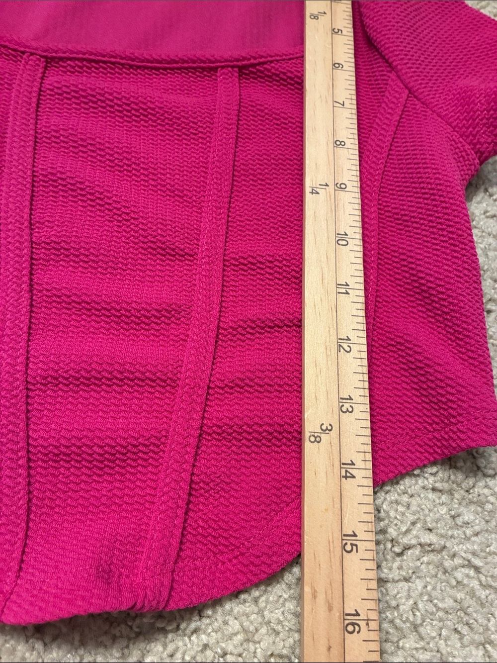 ๐ New! SHEIN Ribbed Square-Neck Crop Top Pink Fitted Stretchy Small NWT - Picture 7 of 7